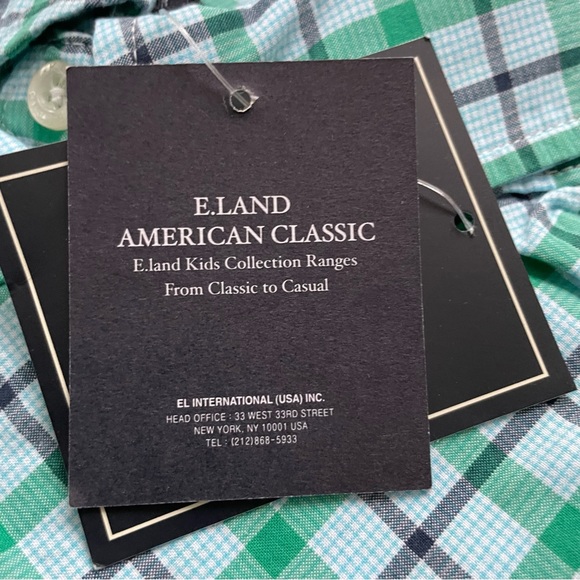 E-land button down dress shirt size 8 New with tags in bag - Picture 4 of 6